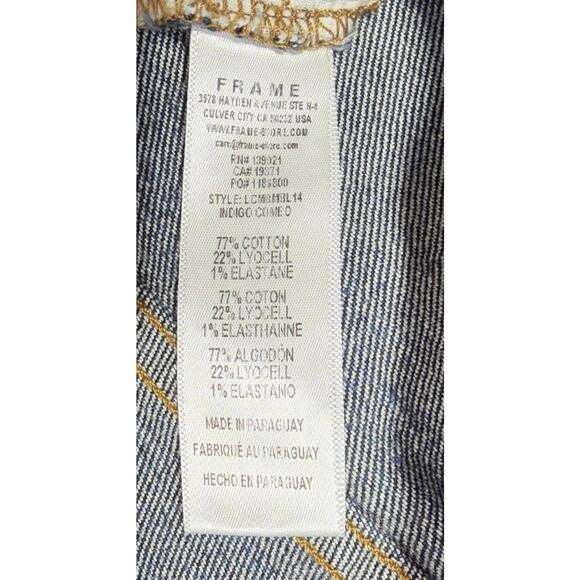 Frame Le Crop Mini Boot Denim Jeans Mid Rise Size 30 - Picture 5 of 8